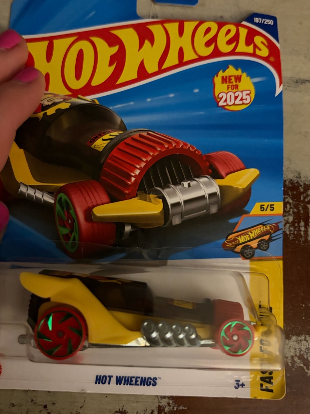 NEW Hot Wheels Hot Wheengs Yellow Toy Car - Collectible Kids Vehicle Collectible